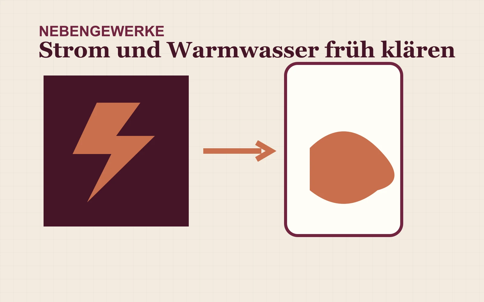 Illustration zu Elektroanschluss und Warmwasserspeicher